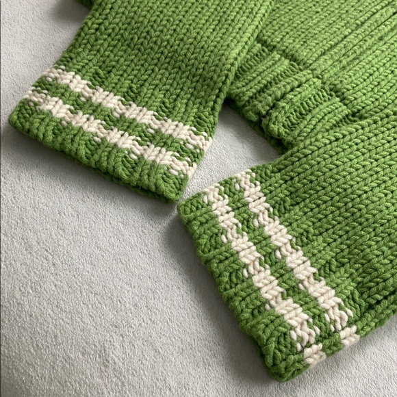 Abercrombie & Fitch Wool Blend Chunky Knit Long Sleeve Hoodie Sweater Jacket - Picture 11 of 16